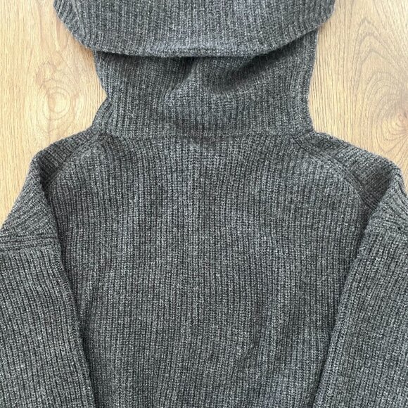 Naked Cashmere Alayah Charcoal Rib Turtleneck Sweater - Picture 3 of 5